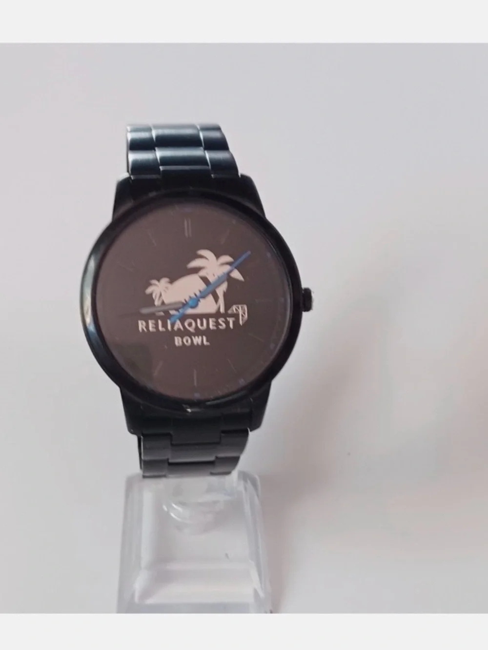 NWT FOSSIL Men's Black Reliaquest Bowl Promotional Quartz Wrist Watch,